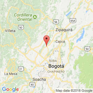 Localización de Tenjo en Cundinamarca