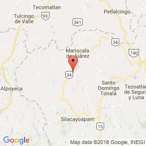Localización de Guadalupe de Ramírez en Oaxaca