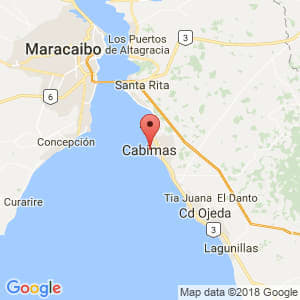 Localización de Cabimas en Zulia