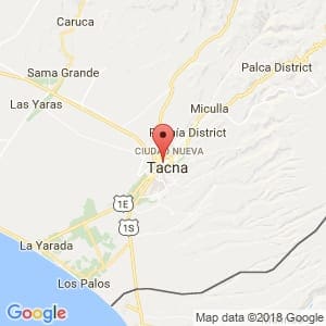 Localización de Tacna en Tacna