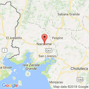 Localización de Nacaome en Valle