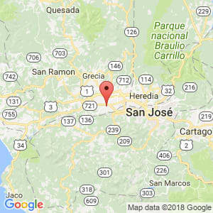 Localización de Guácimo en Alajuela