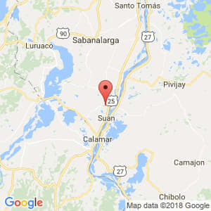 Localización de Campo de la Cruz en Atlántico