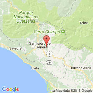 Localización de Pérez Zeledón en San José