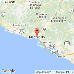 Localización de Manzanillo en Colima