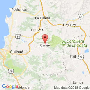 Localización de Olmué en Valparaíso