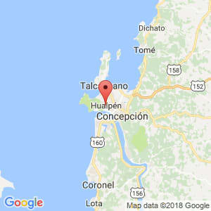 Localización de Hualpén en Biobío
