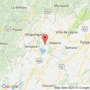 Localización de San Miguel de Sema en Boyacá