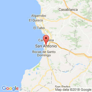 Localización de San Antonio en Valparaíso