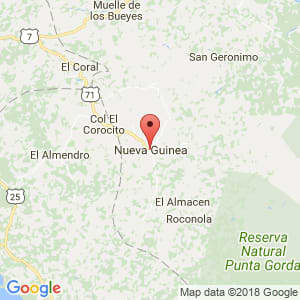 Localización de Nueva Guinea en Atlántico Sur