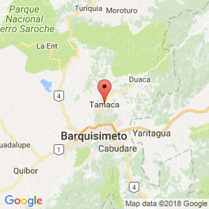 Localización de Tamaca en Lara
