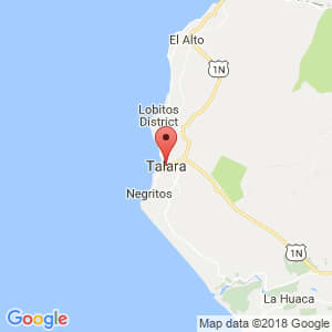 Localización de Talara en Piura