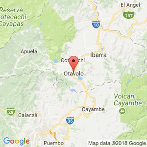 Localización de Otavalo en Imbabura