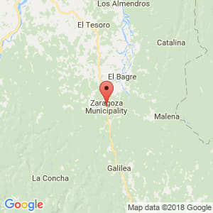 Localización de Zaragoza en Antioquia