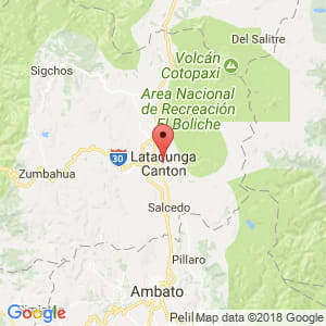 Localización de Latacunga en Cotopaxi
