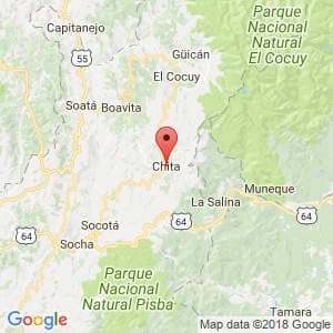 Localización de Chita en Boyacá