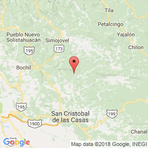 Localización de Chalchihuitán en Chiapas