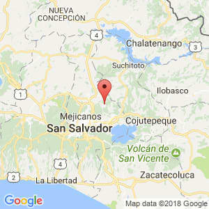 Localización de Tonacatepeque en San Salvador