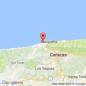 Localización de Catia La Mar en Vargas