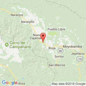 Localización de El Porvenir en San Martín