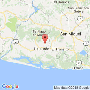 Localización de Santa Elena en Usulután