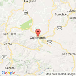 Localización de Cajamarca en Cajamarca