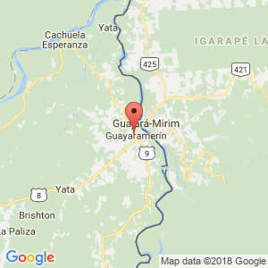 Localización de Guayaramerín en Beni