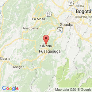 Localización de Silvania en Cundinamarca