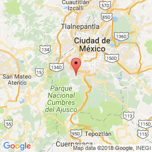 Localización de Tlalpan en Distrito Federal
