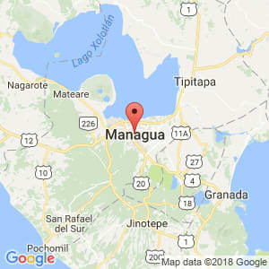 Localización de Managua en Managua