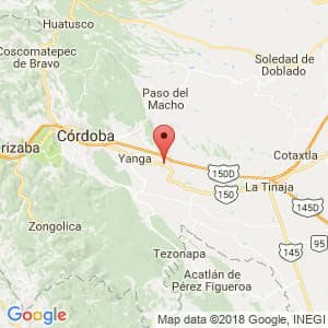 Localización de Cuitláhuac en Veracruz de Ignacio de la Llave