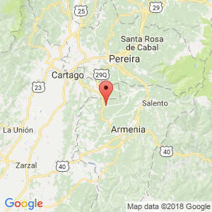 Localización de Quimbaya en Quindío