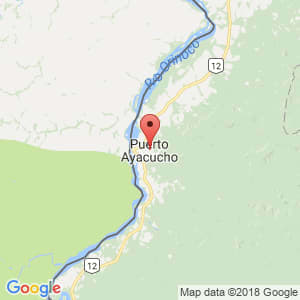 Localización de Puerto Ayacucho en Amazonas