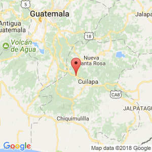 Localización de Barberena en Santa Rosa
