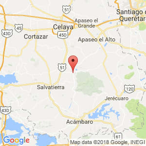Localización de Tarimoro en Guanajuato