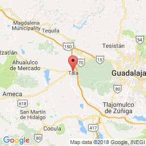 Localización de Tala en Jalisco