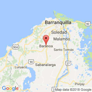 Localización de Baranoa en Atlántico