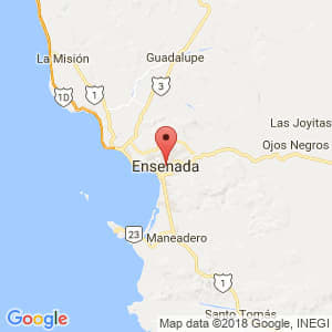 Localización de Ensenada en Baja California