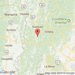 Localización de Caguani en Cundinamarca