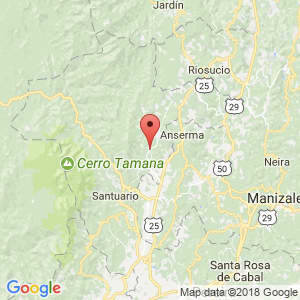 Localización de Belén de Umbría en Risaralda