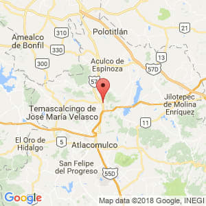 Localización de Acambay en México