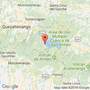 Localización de San Pedro La Laguna en Sololá
