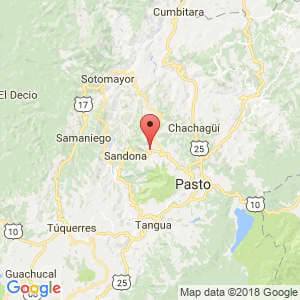 Localización de La Florida en Nariño