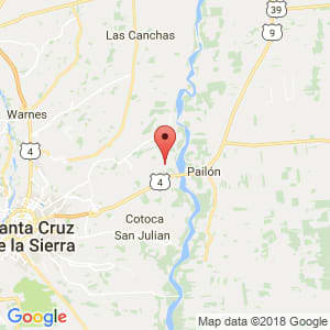 Localización de Montero Hoyos en Santa Cruz