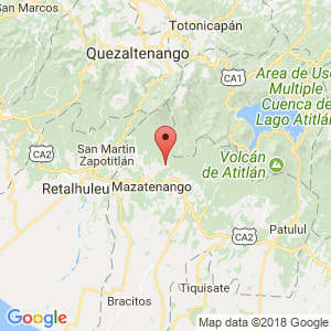 Localización de Samayac en Suchitepéquez