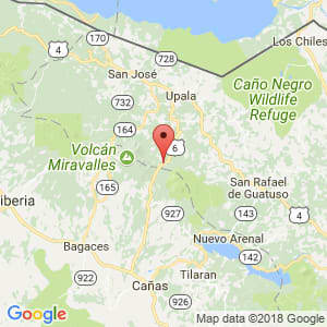 Localización de Bijagua en Alajuela