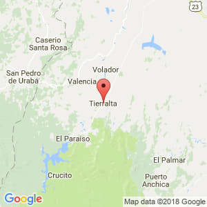 Localización de Tierralta en Córdoba