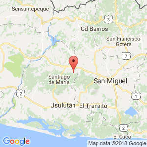 Localización de Jucuapa en Usulután
