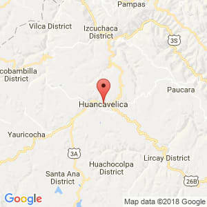 Localización de Huancavelica en Huancavelica