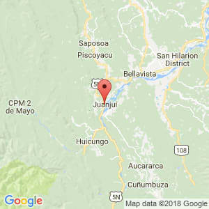 Localización de Juanjuí en San Martín